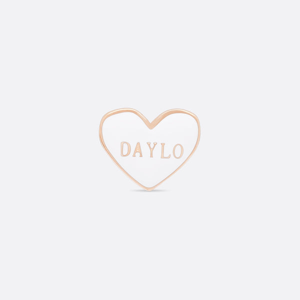 DAYLO Heart Earrings Rose Gold