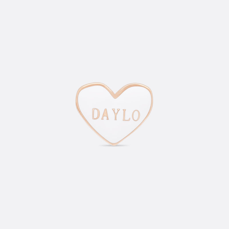 DAYLO Heart Earrings Rose Gold