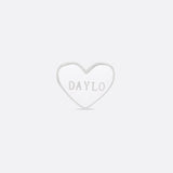 DAYLO Heart Earrings Silver