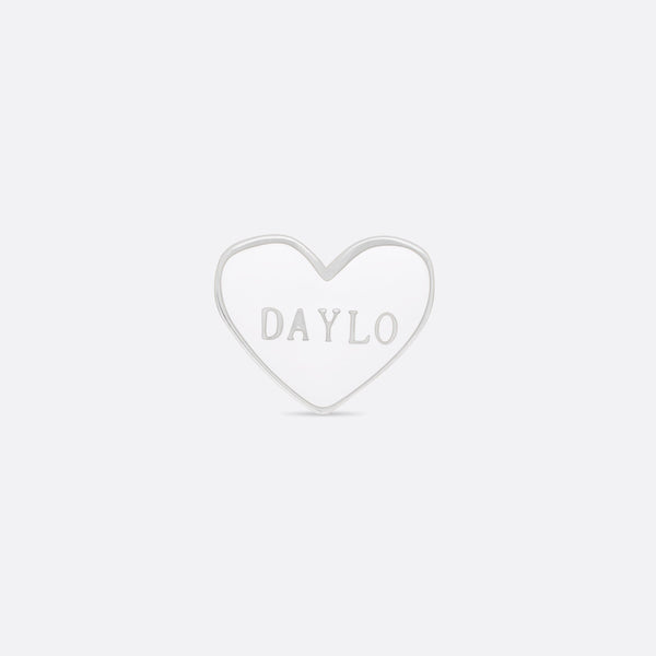 DAYLO Heart Earrings Silver