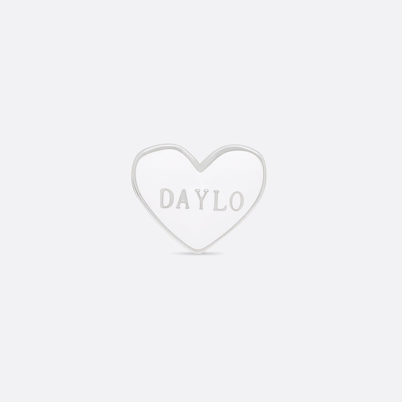 DAYLO Heart Earrings Silver