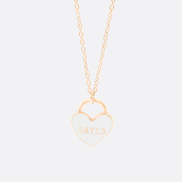 DAYLO Heart Necklace Rose Gold