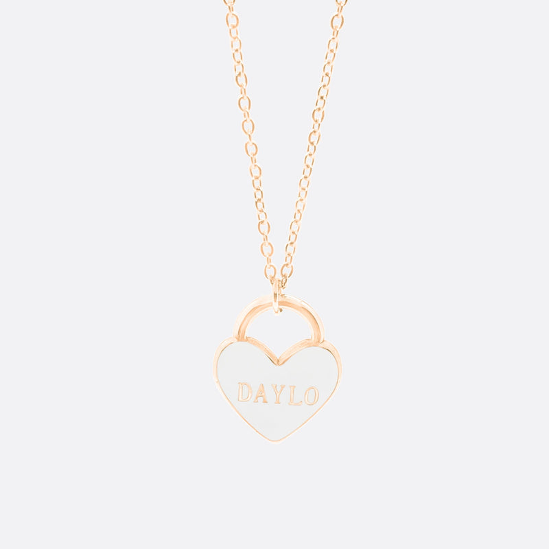 DAYLO Heart Necklace Rose Gold