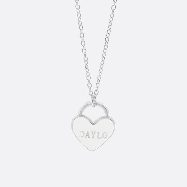 DAYLO Heart Necklace Silver