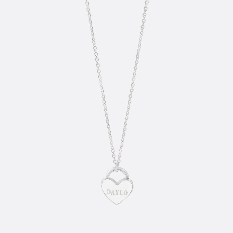 DAYLO Heart Necklace Silver