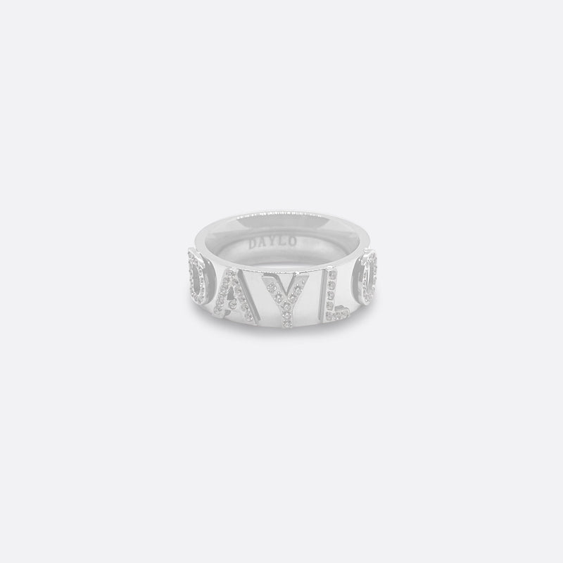 DAYLO Ring Silver Diamond