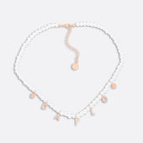 DAYLO Pearl Necklace Rose Gold